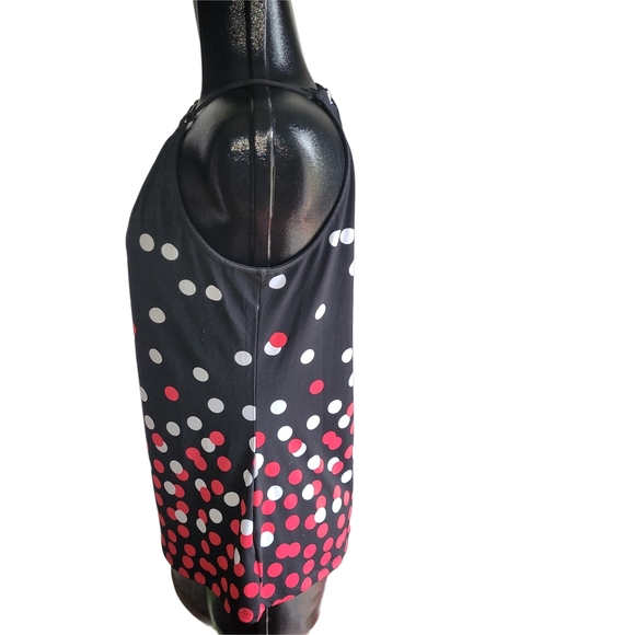 Ricki's Black Halter Top With Red and White Polka Dots M - Picture 4 of 6